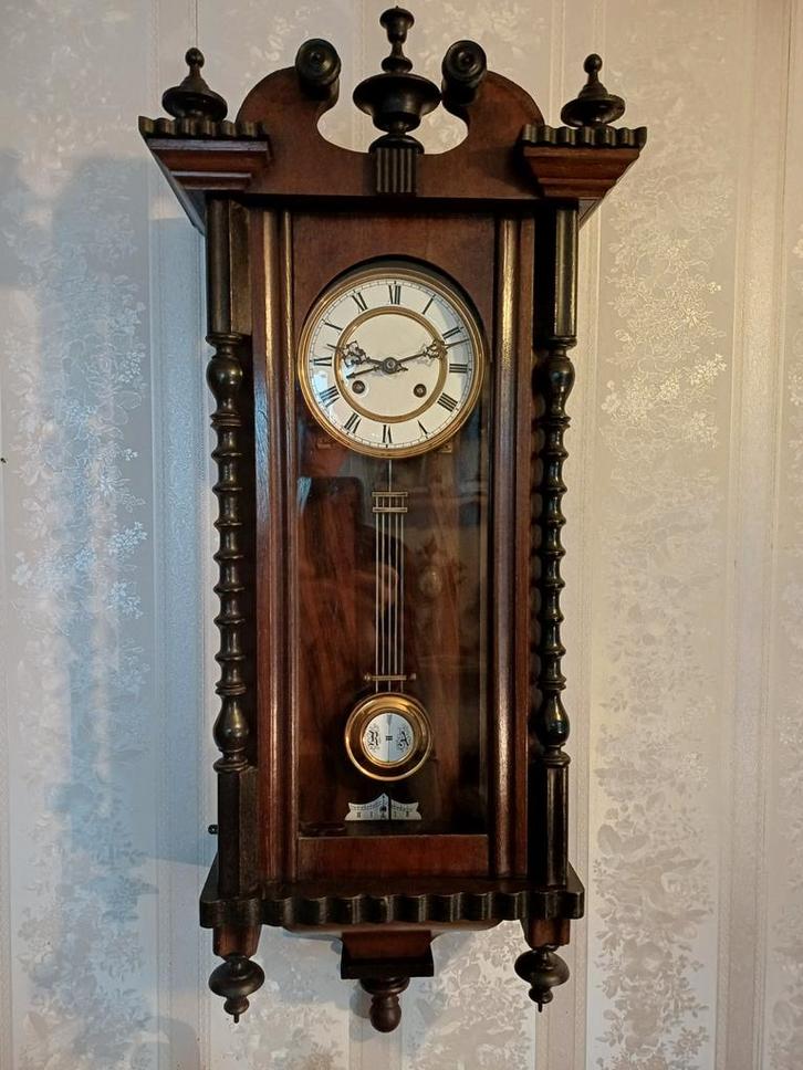 Antieke Regulateur Wandklok, Antiek en Kunst, Antiek | Klokken, Ophalen of Verzenden