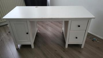 Wit Hemnes Bureau met Opbergruimte beschikbaar voor biedingen