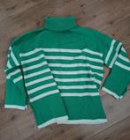Drole de Copine Groene gestreepte trui met col, Maat 38/40 (M), Ophalen of Verzenden, Zo goed als nieuw, Groen