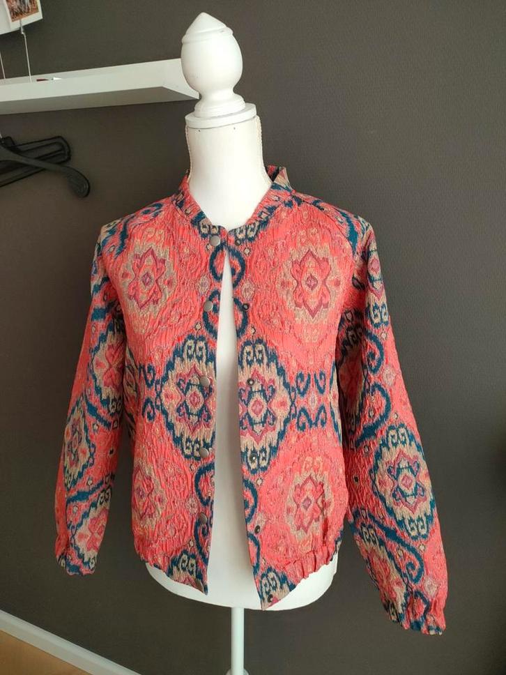 Geisha jasje met Paisley print- maat 36, Kleding | Dames, Jasjes, Kostuums en Pakken, Nieuw, Jasje, Maat 36 (S), Rood, Ophalen of Verzenden