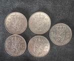 5 rijksdaalders / 2 1/2 Gulden (2x 1959, 2x 1960 en 1961), Koningin Juliana, Zilver, Ophalen of Verzenden, Losse munt