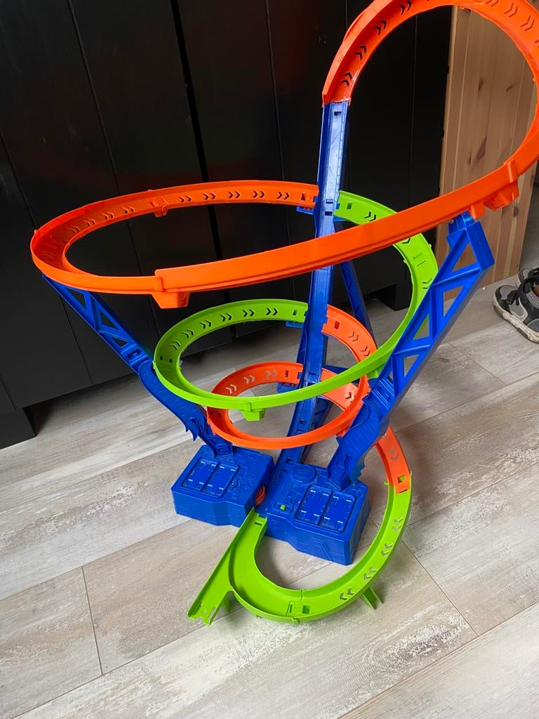 Hot Wheels Action Hyper-Speed Crash zgan, Kinderen en Baby's, Speelgoed | Racebanen, Ophalen of Verzenden, Zo goed als nieuw, Elektrisch