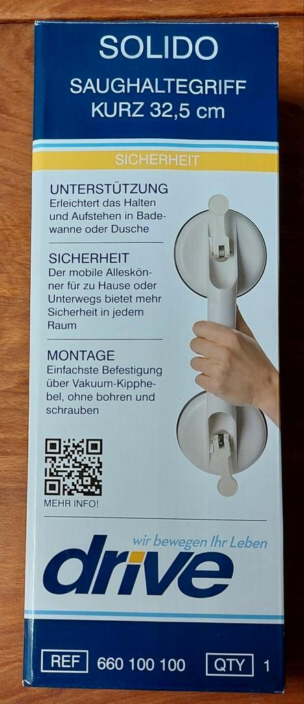 Handvat met zuignappen Badgreep zuiggreep wandgreep badkamer, Doe-het-zelf en Verbouw, Sanitair, Nieuw, Douche, Ophalen of Verzenden