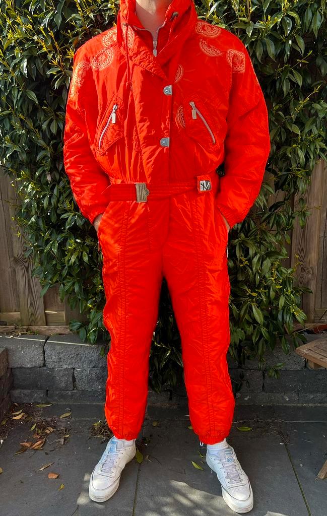 Vintage Retro Skipak M, Kleding | Dames, Wintersportkleding, Gedragen, Pak, Maat 38/40 (M), Ophalen of Verzenden