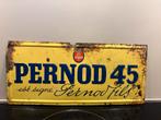 Oud metalen bord Pernod 45, Antiek en Kunst, Antiek | Emaille, Ophalen of Verzenden