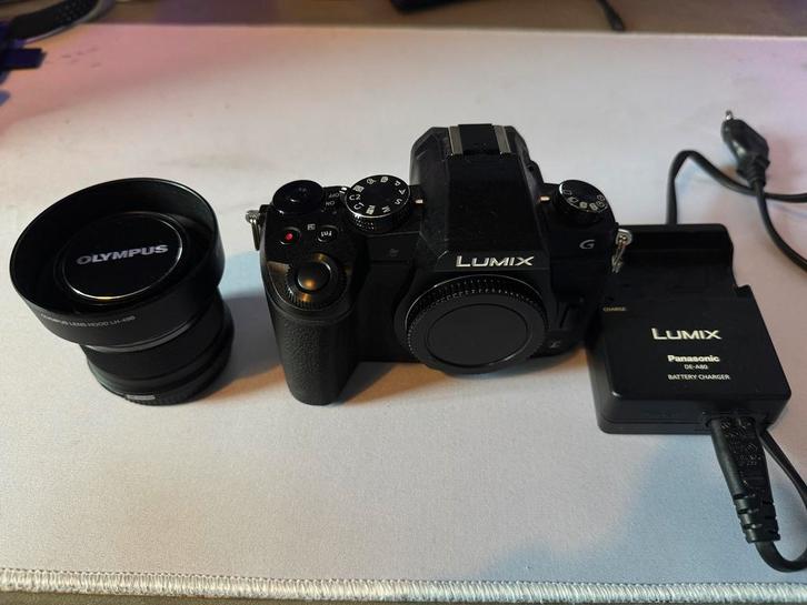 Panasonic LUMIX DMC-G80 + Olympus 25mm F/1.8, Audio, Tv en Foto, Fotocamera's Digitaal, Zo goed als nieuw, Compact, Overige Merken