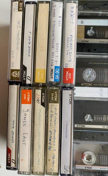 25€….. 100 verschillende soorten TDK Cassettebandjes - Mix beschikbaar voor biedingen