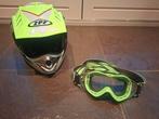 Crosshelm maat L met bijpassende bril, Motoren, Overige merken, Kinderen, Offroadhelm, Ophalen of Verzenden