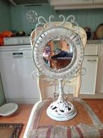 Brocante staande spiegel, Minder dan 50 cm, Rond, Ophalen of Verzenden, Zo goed als nieuw