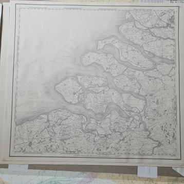 Oude landkaarten topografische dienst beschikbaar voor biedingen