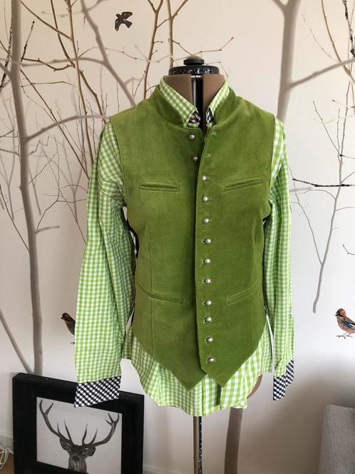 Trachtengilet groen maat xs/s maat 44 Alpin de luxe, Kleding | Heren, Carnavalskleding en Feestkleding, Zo goed als nieuw, Kleding