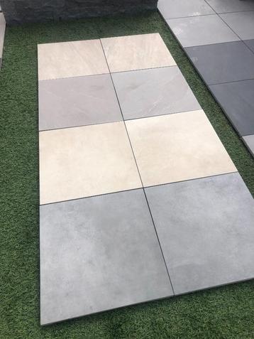 keramische terrastegel 60x60x3 cm tuintegels 3 cm dik actie beschikbaar voor biedingen