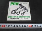 sticker veldhoven PMR peeren motorrevisie, Ophalen, Zo goed als nieuw