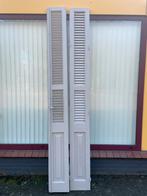 7 Oude houten luiken, 2.60m hoog 28/29 cm decoratie, Ophalen, Gebruikt, Minder dan 80 cm, 215 cm of meer