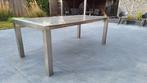 Tuintafel, Tuin en Terras, Tuintafels, Ophalen, Zo goed als nieuw, Rechthoekig, Rvs