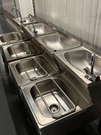 RVS Spoelbakken/Spoeltafel/Kniebakken Horeca/FoodTruck, Ophalen of Verzenden, RVS Meubilair