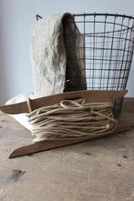 Oude brocante houten touwhaspel Nr.4 *Pronck & Praal*, Ophalen of Verzenden