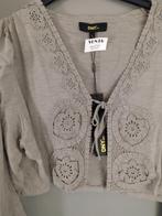 DNY kort strik hesje bruin/taupe maat L nieuw, Bruin, Verzenden, Maat 46/48 (XL) of groter, Nieuw