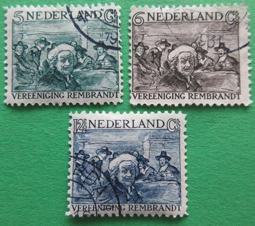 Nederland 2 NVPH 229 - 231 Rembrandt 1930 gestempeld, Postzegels en Munten, Postzegels | Nederland, Gestempeld, T/m 1940, Verzenden