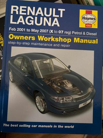 Renault Laguna Haynes Werkplaatshandboek 2001-2007 beschikbaar voor biedingen