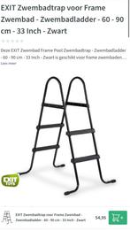 Exit zwembad trap zwart voor hoogte 60cm tot 90cm, Tuin en Terras, Zwembad-toebehoren, Ophalen, Zo goed als nieuw