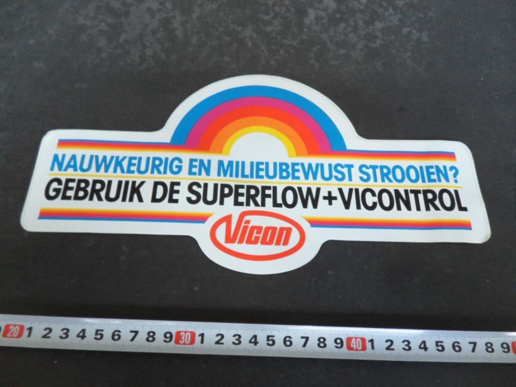 sticker VICON Nauwkeurig en milieubewust strooien ?, Verzamelen, Stickers, Ophalen, Zo goed als nieuw
