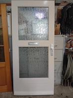 Gebruikte Voordeur hardhout, Kunststof, Gebruikt, Ophalen of Verzenden, Buitendeur