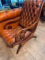 Chesterfield Victorian Standchair, Huis en Inrichting, Fauteuils, Ophalen, Gebruikt, Leer, Chesterfield