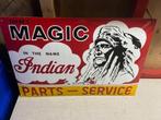 emaille bord indian te koop, Ophalen, Gebruikt, Reclamebord