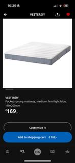 Mattress – 4 months old ( ikea vesteroy), Huis en Inrichting, Slaapkamer | Matrassen en Bedbodems, Ophalen, Tweepersoons, 140 cm