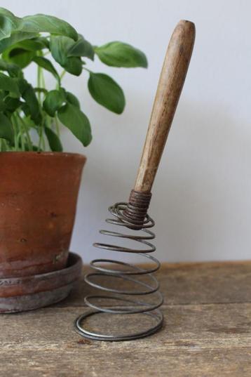Oude Franse brocante spiraalklopper Nr.1 *Pronck & Praal* beschikbaar voor biedingen