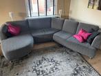 Organische grijze hoekbank, Huis en Inrichting, Banken | Bankstellen, Ophalen, 250 tot 300 cm, Gebruikt, Hoekbank