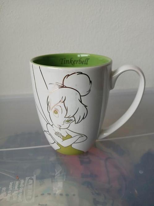 Tinkerbell mok uit Disneyland met diamanten, Verzamelen, Disney, Gebruikt, Servies, Ophalen of Verzenden