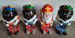 4 retro bekers sinterklaas en 3 zwarte pieten, Diversen, Sinterklaas, Ophalen of Verzenden, Gebruikt