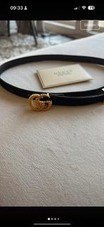 Gucci riem zwart suede small 70 cm zo goed als nieuw, Ophalen of Verzenden, Zo goed als nieuw, Zwart, 80 tot 90 cm