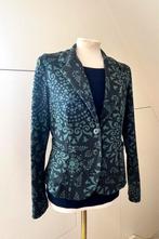 Jasje blazer Sandwich 40 L zwart groen blauw / Pauw, Kleding | Dames, Ophalen of Verzenden, Zo goed als nieuw, Maat 38/40 (M)