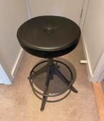 Ikea kruk, barkruk, zwart in hoogte verstelbaar trollberget, Ophalen, In hoogte verstelbaar, Zo goed als nieuw, Hout