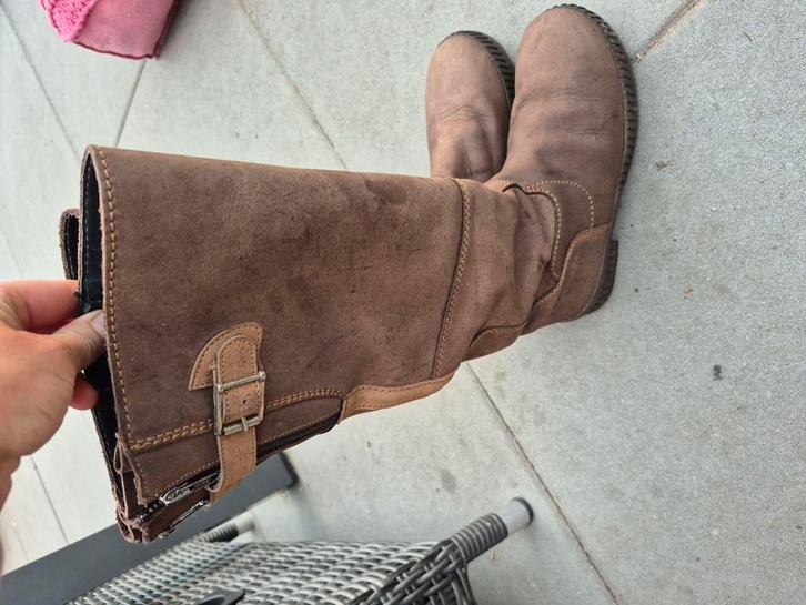 Zoo adventure laarzen maat 37, Kleding | Dames, Schoenen, Zo goed als nieuw, Hoge laarzen, Bruin, Ophalen of Verzenden