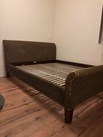 Tweepersoonsbed 160 200, Overige materialen, Bruin, Verzenden, Tweepersoons