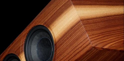 Actieve speakers van massief notenhout, Audio, Tv en Foto, Luidsprekers, Nieuw, Front, Rear of Stereo speakers, 120 watt of meer