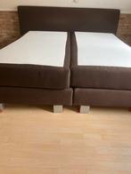 2 persoonsbed elektrisch, Huis en Inrichting, Slaapkamer | Bedden, Ophalen, Bruin, Tweepersoons, 180 cm