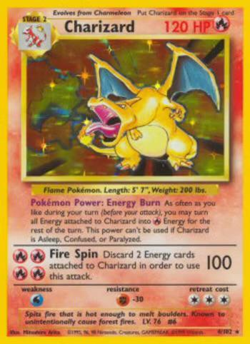 1999 Pokémon BS Charizard #4 PSA 8 beschikbaar voor biedingen