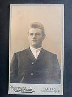 cdv carte de visite jongeman Leiden Willem  Bongenaar foto, Verzenden, Foto, Zo goed als nieuw, Voor 1940