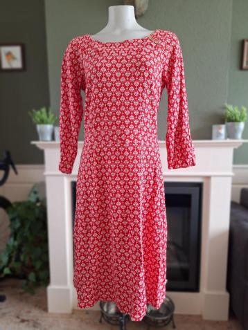 Blutsgeschwister rood creme knoop jurk L gratis verz in NL