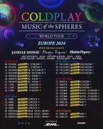 2 tickets Coldplay Dusseldorf 23 juli. Prijs is per stuk, Juli, Twee personen