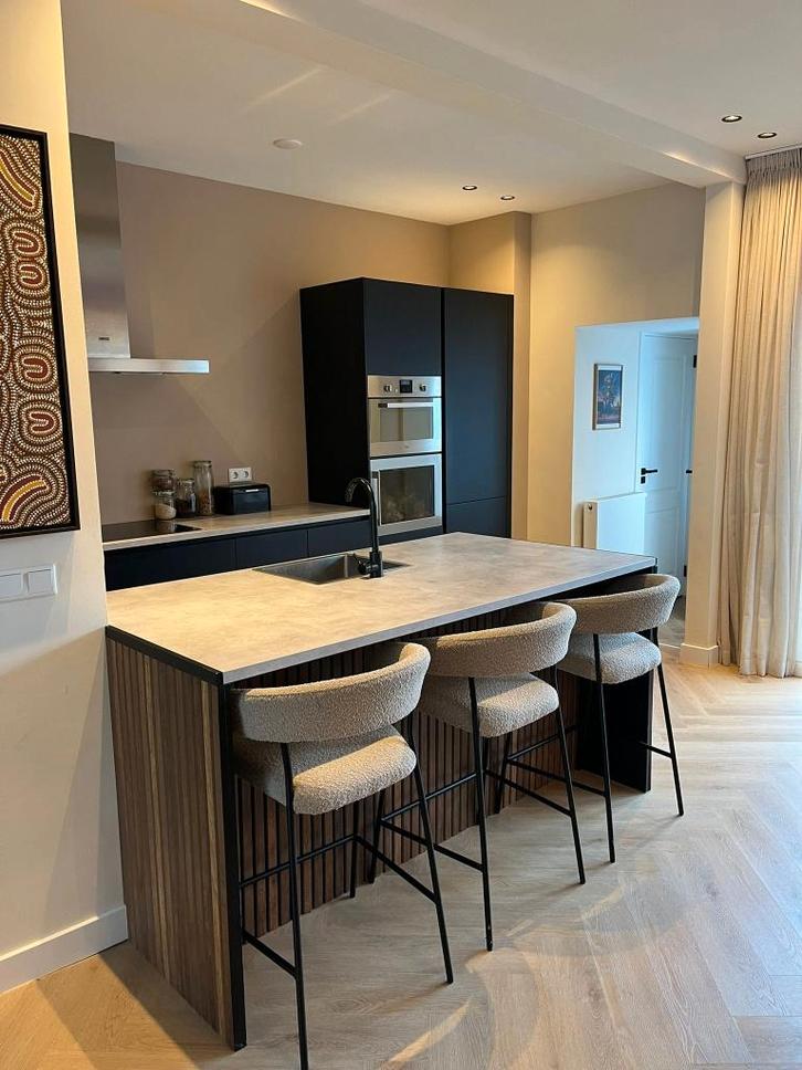 Moderne Bruynzeel Keuken met Eiland – Mat Zwart GEDEMONTEERD, Huis en Inrichting, Keuken | Complete keukens, Zo goed als nieuw