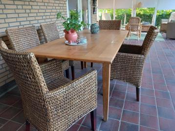 5 Tuinstoelen  / Bananenblad beschikbaar voor biedingen