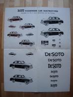 DeSoto Diplomat Poster ca 1951, Overige merken, Ophalen, DeSoto, Gelezen
