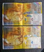 2 Zwitserse  bankbiljetten van 10 frank, Postzegels en Munten, Munten en Bankbiljetten | Verzamelingen, Ophalen of Verzenden, Buitenland