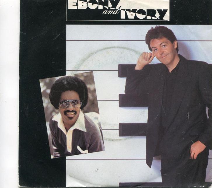 PAUL McCARTNEY & STEVIE WONDER  -  Ebony and Ivory, Cd's en Dvd's, Vinyl Singles, Gebruikt, Single, Pop, 7 inch, Ophalen of Verzenden